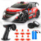 BuzzoXerex Coche Teledirigido Drift, 1:22 Mini Drift RC Car, 4WD 15km/h Coche RC Gasolina, Coche Teledirigido con Luces LED de Colores, Coche de Juguete para Niños Mayores de 8 Años (Rojo D)