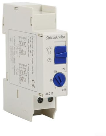 Temporizador de escalera – CA 220-240 V mecánico para electrodomésticos, interruptor de tiempo automático – Interruptor de temporizador de pasillo de relé electrónico – Herramienta de accesorios para