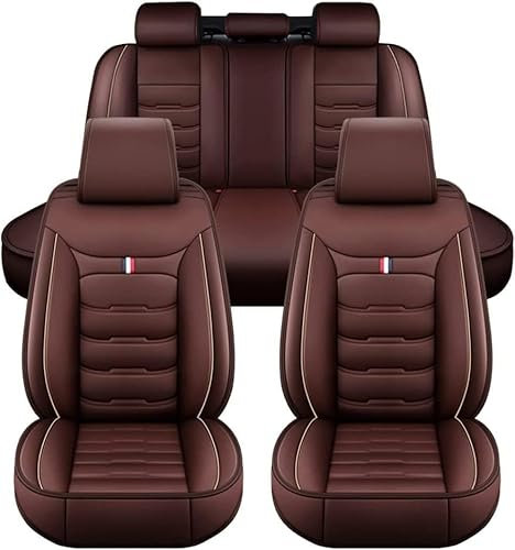 DOUII Auto Sitzbezüge Set für Mazda 6 ATENZA 2013, Wasserdichter Verschleißfest Komfortabler Autositzbezug Sitzschoner Zubehör,Coffee