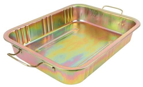 Fabater Extra Large Oil Drip Pan, 19.09x14.76x3.54 Inch, 13L Oil Drain Drip Pan for Under Car, Oil Catch Pan Replacement Tray to Keep Garage Floor Clean for Car Motorcycle Lawnmower