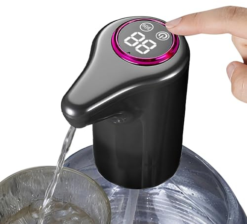 Bohany Elektrische Wasserpumpe,USB-Aufladbarer Flaschenspender - Trinkpumpe Für Wanderungen Reisen Camping Zuhause Tresen Kommerziell