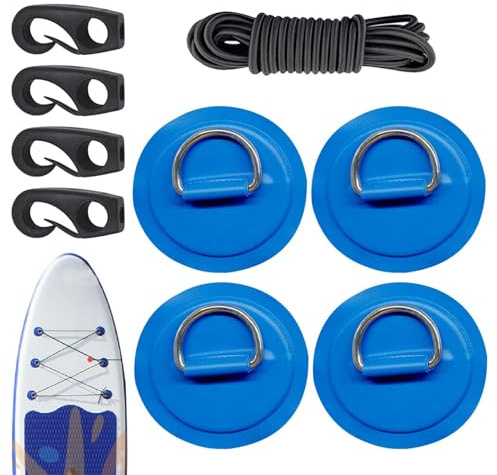 Genérico Befestigung für Kajakabdeckung, Bausatz für Kajak mit Seil, Ersatz-Kit für Wassersport, Camping, Paddelboot und Rafting