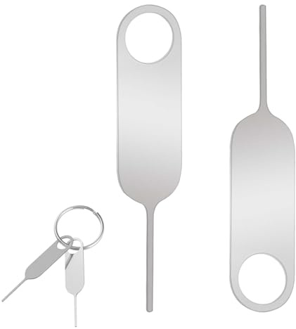 CIATBYYJ 2 Stück SIM Karte Nadel, SIM Karten Adapter, Univer Simkarten Adapter mit Schlüsselring, SIMs Kartenfach Auswurfstift, SIM-Karten-Entfernungswerkzeug, Handy Stift Für Alle Handys