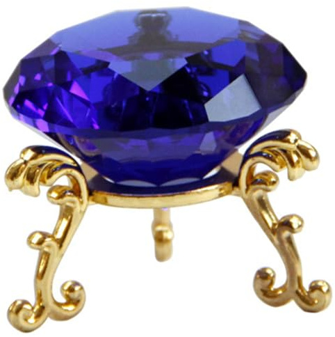VALICLUD Briefbeschwerer aus Glas mit Diamantdekor und Legierungsfuß Stabile Tischdekoration für Hochzeiten und Elegante Wohnkultur Kreative Geschenkidee