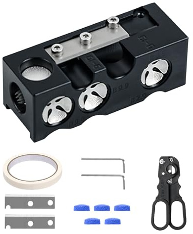 13-in-1 Snooker Cue Tip Shaper, Pool Cue Tips Replacement Kit, Multifunctional Snooker Cue Tip Maintenance Kit, Pool Cue Accessories for Billiard Stick Tips Maintenance Repairing and Shaping