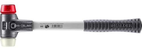 SIMPLEX-Schonhammer, Plastik/Nylon; mit verstärktem Tempergussgehäuse und Fiberglasstiel | D=30 mm | 3768.030