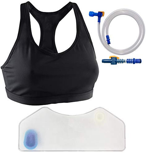 Sneaky Booze Sports Bra Hidden Flask Pouch for Women: Portable 25oz Undetectable Alcohol Bag. Concealable Plastic Wine Liquor Body Flasks. Disguised Leak Proof Travel Bags for Cruise Concert Festival
