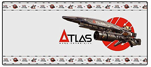 Borderlands 3 Atlas Mousepad für Tastatur und Maus schwarz, Bedruckt, aus 100 % Kunststoff, in Geschenkverpackung.