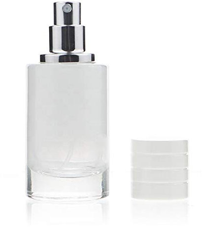 Botella de perfume de vidrio de 30ml vacía con atomizador de niebla fina (con degradado en blanco)