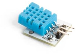 Whadda Digitaler Temperatur- und Feuchtigkeitssensor, 5 VDC, Temperaturbereich 0°C bis 50°C, Luftfeuchtigkeit 20-90%, kompatibel mit Arduino, weiß