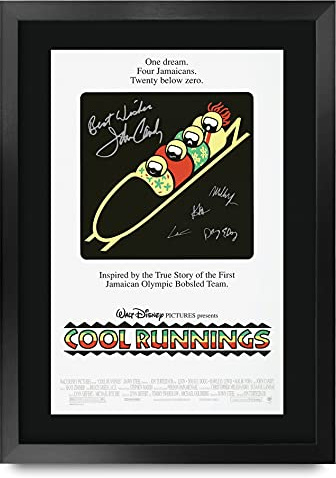HWC Trading FR A3 Cool Runnings John Candy Gifts, gedrucktes Poster mit Autogramm für Film-Fans – A3 gerahmt