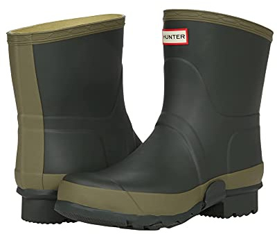 Hunter Uomo Field Gardener Short Rubber Dark Olive Clay Stivali 42 EU