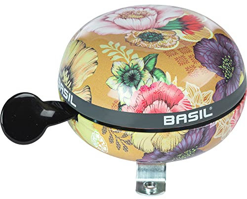 Basil Unisex – Erwachsene Ding-Dong Glocke, Honey Yellow, Ø80mm