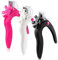 2PCS Coupe-Ongles Acrylique Coupe-Ongles En Acier Inoxydable Nail Tips Cutter Gel Faux Ongles Coupe-Ongles Faux Coupe-Ongles Réglable Nail Art Manucure Outils, Noir + Rouge