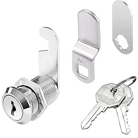 Security Cam Lock Furniture Lock Drawer Lock,Generic Lock for Mailboxes Standard Size Cam Lock with Keys for Cupboard Tool Boxes Mailbox(20 mm)