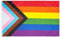 PHENO FLAGS Bandiera Progress 90x150 cm con occhielli in ottone - Bandiera LGBTQ resistente alle intemperie per asta della bandiera - 100% poliestere