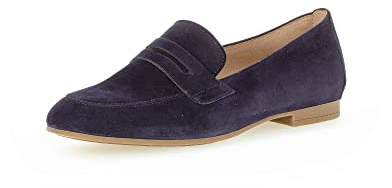 Gabor Damen Slipper, Frauen Slip On,College Schuhe,Businessschuhe,Slip-ons,Mokassins,Halbschuhe,Slides,Schlupfschuhe,Atlantik,37 EU / 4 UK