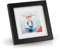 Klassischer Holz Bilderrahmen für 15x15 cm Fotos - Fotorahmen in Schwarz mit Echtem Glas für Schöne Momente | Freistehender Holzrahmen geeignet für Tisch & Wand, Hoch- & Querformat