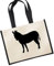 Huuraa Jutetasche Esel Silhouette Geschenk 21 Liter Black Jute und Baumwolle Esel Geschenkidee