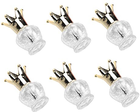 FOMIYES 6 Pièces De Vernis à Ongles Mini Ongle De Retouche D'ongle Bouteilles De Vernis Gel Vides Pots De Vernis à Ongles En Verre Majeur Embouteillée Un Verre