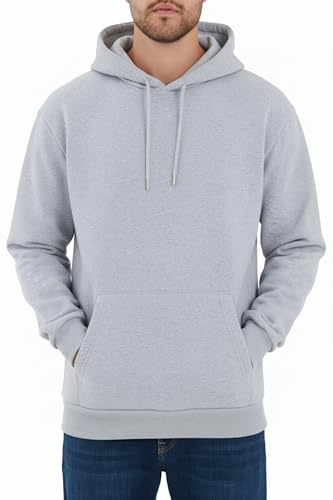 COMEOR Hoodie Herren Kapuzenpullover Sweatshirts (Hellgrau M)