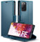 XYGLOW Handyhülle für Samsung Galaxy S20 FE Hülle Premium Leder Klappbar Kartenfach Magnet Standfunktion RFID Schutzhülle für Samsung S20 FE 4G/5G Flip Case Wallet Klapphülle Lederhülle Blau 6,5