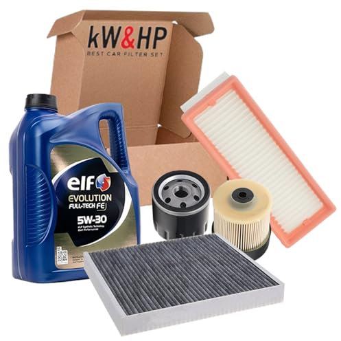 KIT TAGLIANDO 4 FILTRI PER CAPTUR CLIO IV 1.5 DCI CON OLIO MOTORE ORIGINALE ELF 5 LITRI 5W30