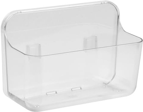 Panier de Douche Sans Percage en Plastique, Porte gel Douche Salle de Bain Adhesif, Petit Paniers Rangement D'organisateur Douche Mural,Ventouse pour Organisateur de Douche pour Salle Bain Cuisine (B)