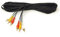 mCore 10m Triple 3 x RCA Male to 3 x RCA Male 24K Gold Plated Composite AV Audio Video Cable Compatible with Set-Top Box, Speaker, Amplifier, DVD Player (10m)