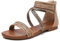 Orthoback OrthoSandal Gladiator Retro Sandalen Damen Flach Reißverschluss Hinten Leichte Bequeme Sommerschuhe (38,Beige)