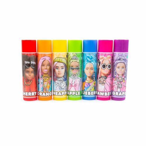 Lippenbalsam mit Color Barbie für Kinder, 7 Stück