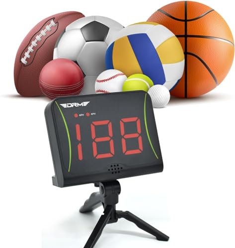 OYE Tennis Speed Radar Tennis Geschenk Sport Speed Tester Hands-Free Speed Gun for Tennis Baseball Golf Pitching Catching Speed Sensor