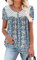 CHICZONE Womens Short Sleeve Tunic Tops for Leggings Loose Fit Summer Crew Neck Blouse Shirts