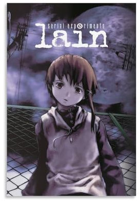 TSNKNP Serial Experiments Lain Poster Dekorative Malerei Leinwand Wandkunst Wohnzimmer Poster Schlafzimmer Malerei,Wandkunst Bilddruck Moderne Familienzimmer Dekor 12x18inch(30x45cm)