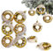 6 Stück Donut Christbaumschmuck Glitzer Weihnachtsbaum Anhänger Baumkugeln Donut mit Streuseln 8 cm Weihnachtsbaumschmuck Gold Weihnachtsbaum Deko Weihnachten Baumschmuck Christmas Ornaments