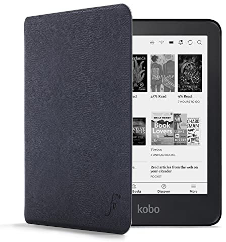 Forefront Cases Étui pour Kobo Aura Edition 2 (Modèle: N236-2016) - Mince et Léger, Fonction Automatique Veille/Réveil Intelligente Étui, Coque de Protection pour Kobo Aura Edition 2 - Bleu Foncé