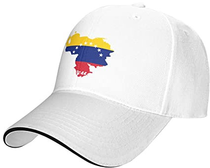 FJQWKLF Bandera de Venezuela Gorra de Béisbol Hombres Sombreros Sombrero de Sol para Mujeres Sombrero de Vaquero Sombrero de Papá Sombrero de Camionero Negro