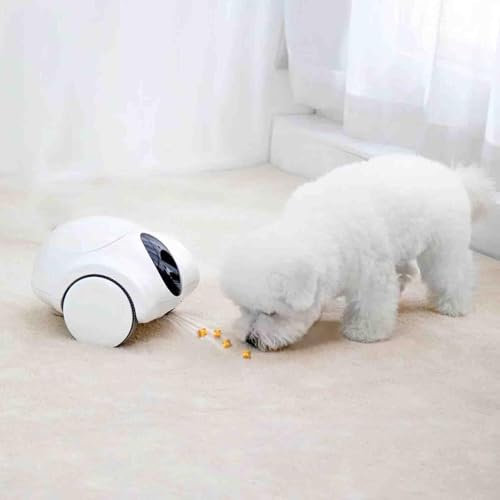 GYDUHYE Mobile Full HD Pet Camera with Treat Dispenser, Interactive Toy for Dogs and Cats, Remote Control Via App,1080p HD Pan,Designed for Pets