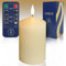 Ember Candles™ 12.5cm Ivory Chapel LED Flickering Battery Candle – 100% Real Wax, Ultra-Realistic, Flameless, Hand-Poured Design, 6-Hour Timer for Safe Indoor Use (Without Remote Control)