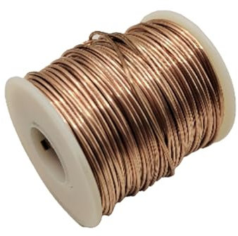 Alambre de cobre Alambre de cobre sin oxígeno de 0,1 mm a 2,2 mm de diámetro Alambre de cobre sin recubrimiento recocido suave Alambre de metal montado en eje 5/10/50/100 m Alambre magnético aislado c