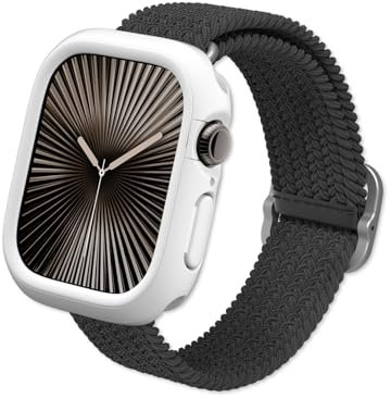 RhinoShield Bumper Case kompatibel mit Apple Watch Series 11/10 [42mm] | CrashGuard NX - Stoßdämpfende Schutzhülle im schlanken Design, rutschfest - Weiß