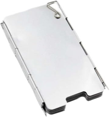 Perfeclan Windschutzscheibe Gasherd Windschutzscheibe gefalteter Windschutzgasbrenner Windschutz Aluminium zum Wandern Kochgrill