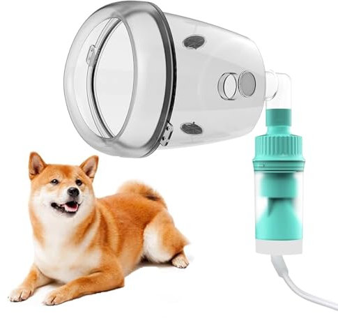 FURGUARD Masque d'inhalation pour Chiens avec Godet nébuliseur en Position couchée, Masque à oxygène pour Grands Chiens (nébuliseur Non Inclus) (M)