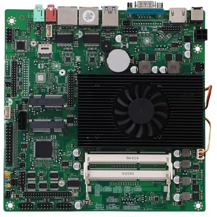 Xiuganpo Carte Mère NAS Industrielle Compacte avec Ports USB et Carte Réseau Realtek Gigabit pour des Connexions Réseau Fiables Applications Multimédia 6,7 x 6,7 Pouces
