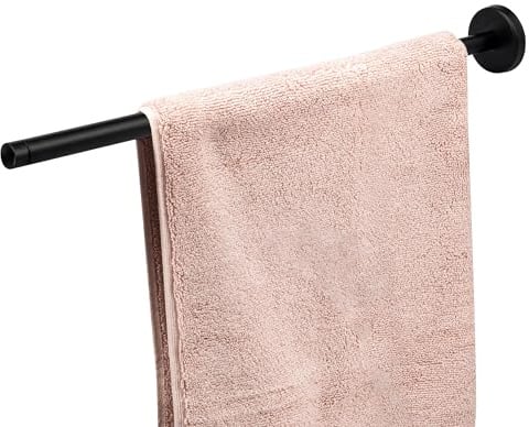 bremermann Bad-Serie Piazza Black - Teleskop-Handtuchstange, Handtuchhalter mit Teleskop-Funktion passend für Handtücher und Gästetücher, aus Edelstahl matt schwarz