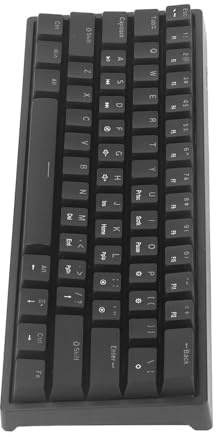 AMONIDA Tastiera Meccanica Luminosa con 61 Tasti Design Compatto per Giochi e Installazione in Ufficio Costruzione Durevole