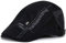 Kuyou Unisex Gatsby Flatcap Schiebermütze Ivy Schirmmütze Kappe (Schwarz)