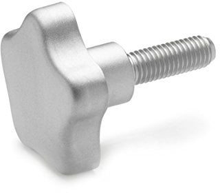 Ganter Normelemente | Edelstahl - Sterngriffschraube - GN 5334-50-M10-40 | matt gestrahlt | 1 Stück