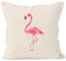 Autiga Kissenbezug Flamingo Kissen-Hülle Deko-Kissen 40x40 Baumwolle Natur Pullover