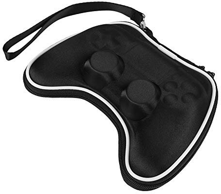 Kafuty Tragbare Tasche für 4 Controller, Aufbewahrung Tasche, Stoßfeste Tasche für 4 Controller. (Schwarz)